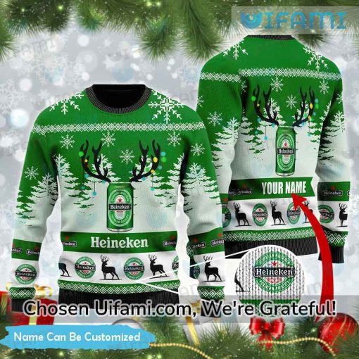 Custom Ugly Christmas Sweater Heineken Inspiring Heineken Gift