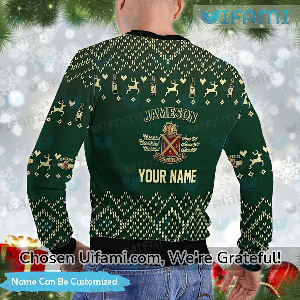 Custom Ugly Christmas Sweater Jameson Last Minute Jameson Gift