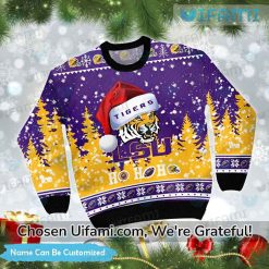 Custom Ugly Christmas Sweater LSU Unique LSU Gifts Exclusive