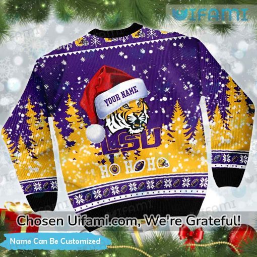 Custom Ugly Christmas Sweater LSU Unique LSU Gifts