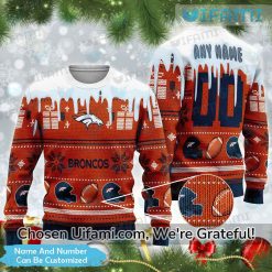 Custom Ugly Sweater Broncos Unique Denver Broncos Gifts Best selling