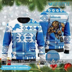 Custom Ugly Sweater Detroit Lions Cheerful Detroit Lions Gift Ideas