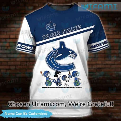 Custom Vancouver Canucks Tee 3D Peanuts Gift