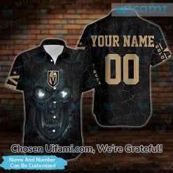 Custom Vegas Golden Knights Hawaiian Shirt Affordable Lava Skull VGK Gifts