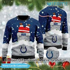 Custom Vintage Colts Sweater Santa Claus Indianapolis Colts Gift