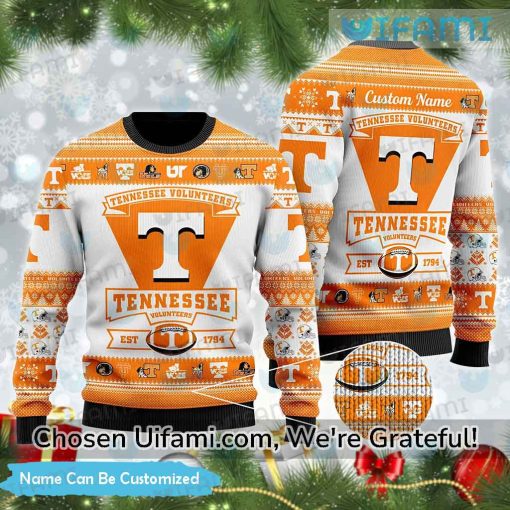 Custom Vols Ugly Sweater Playful Tennessee Volunteers Gifts