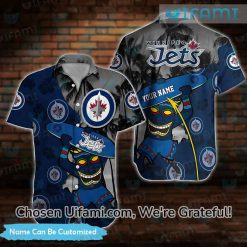 Custom Winnipeg Jets Hawaiian Shirt Superior Tiki Mask Winnipeg Jets Gifts