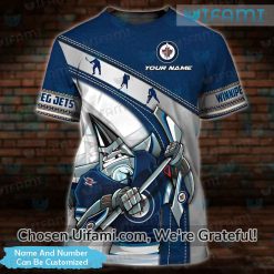 Custom Winnipeg Jets T Shirt 3D Mascot Gift Exclusive