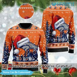Customized Broncos Ugly Christmas Sweater Rare Personalized Denver Broncos Gifts