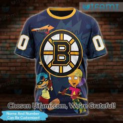 Customized Bruins Tee 3D Otto Rocket Reggie Rocket Boston Bruins Gift Idea Best selling
