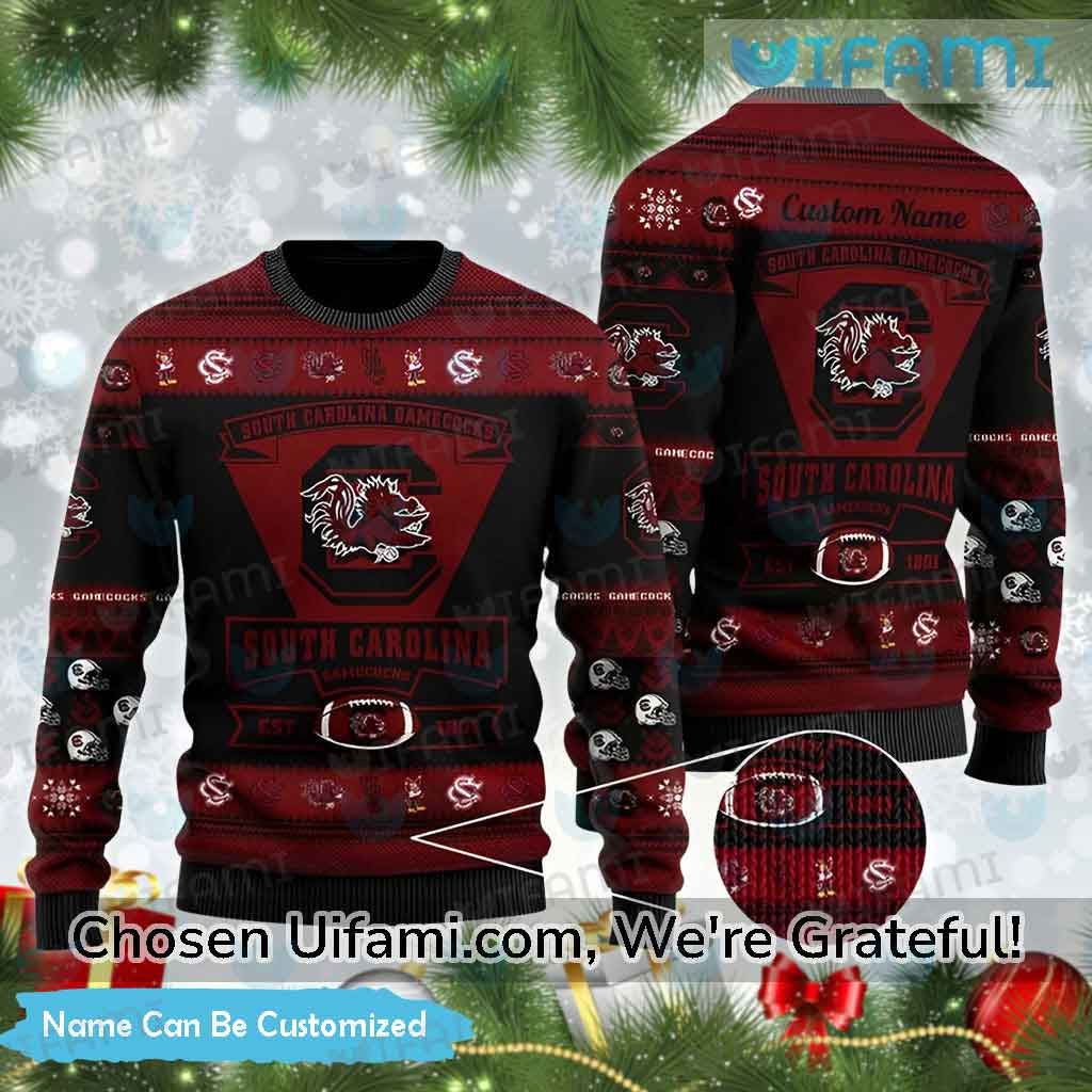 Customized Gamecocks Ugly Sweater Best-selling South Carolina Gamecocks Gift