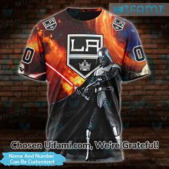 Customized Los Angeles Kings Retro Shirt 3D Most Important Star Wars Gift