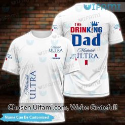 Customized Michelob Ultra Dad Shirt 3D The Drinking Dad Michelob Ultra Gift