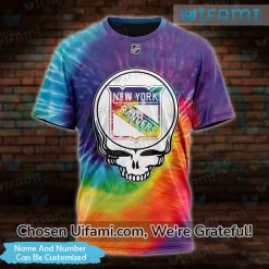 Customized NY Rangers Grateful Dead Shirt 3D Vibrant Print Gift Best selling