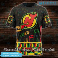 Customized New Jersey Devils Youth Apparel 3D Black History Month Gift