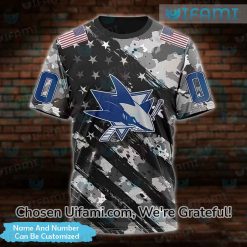 Customized San Jose Sharks Womens Apparel 3D USA Flag Gift Best selling