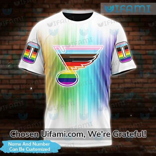 Customized St Louis Blues Pride Shirt 3D Wonderful Creation Gift