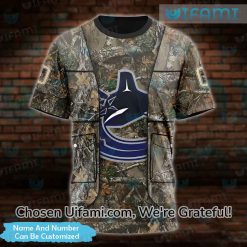 Customized Vancouver Canucks T Shirt 3D Hunting Camo Gift Best selling