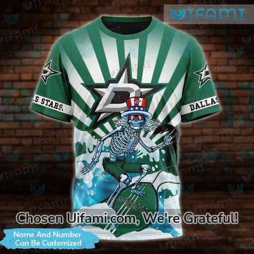 Customized Vintage Dallas Stars Shirt 3D Promising Skeleton Dallas Stars Gift