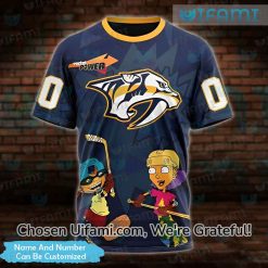 Customized Womens Nashville Predators Shirt 3D Otto Reggie Rocket Gift