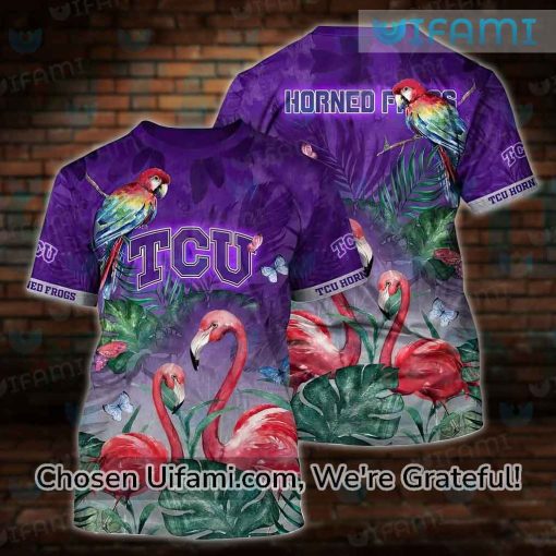 Cute TCU Shirts 3D Cool TCU Horned Frogs Gifts