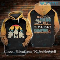 Dad Hoodie 3D Camping With Daughters Dad And Daughter Gift