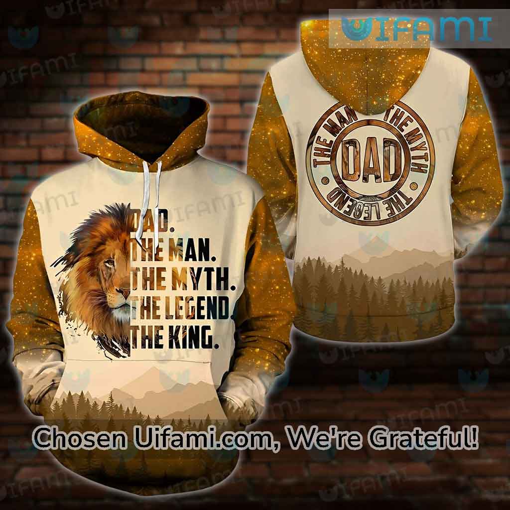 Dad Man Myth Legend King Hoodie 3D Special Fathers Day Present Ideas