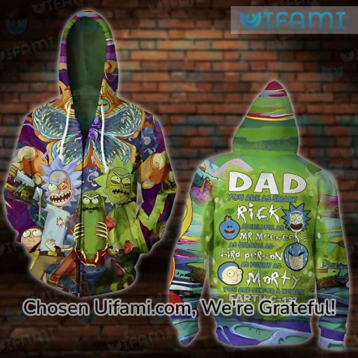 Dad Rick And Morty Hoodie 3D Smart Strong Funny Christmas Ideas For Dad