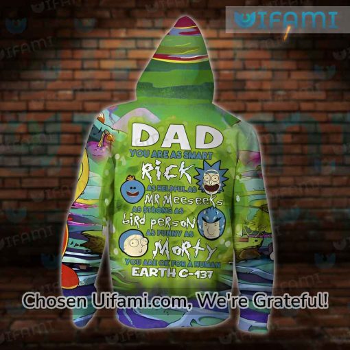 Dad Rick And Morty Hoodie 3D Smart Strong Funny Christmas Ideas For Dad