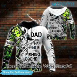 Dad The Man Myth Fishing Legend Hoodie 3D Custom Cool Fathers Day Gift