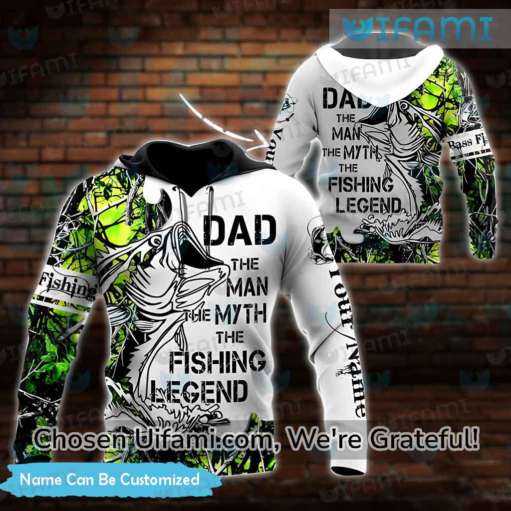 Dad The Man Myth Fishing Legend Hoodie 3D Custom Cool Fathers Day Gift -  Personalized Gifts: Family, Sports, Occasions, Trending
