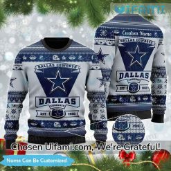 Dallas Cowboys Xmas Sweater Custom Inexpensive Cowboys Gift