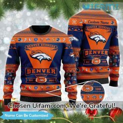 Denver Broncos Christmas Sweater Personalized Creative Broncos Gift Ideas