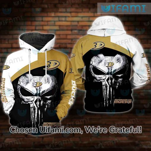 Ducks Hockey Hoodie 3D Spectacular Punisher Skull Gift