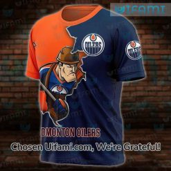Edmonton Oilers Tee 3D Colorful Mascot Edmonton Oilers Gifts