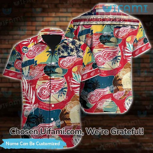 Exciting Custom Red Wings Hawaiian Shirt Vacation Ready