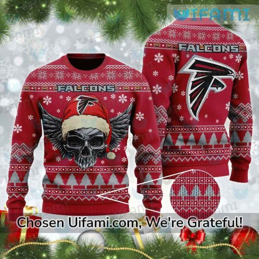 Falcons Ugly Christmas Sweater Affordable Skull Atlanta Falcons Gift