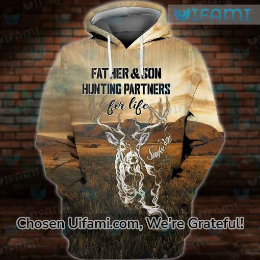 Father And Son Matching Hoodie 3D Hunting Partners For Life Best Gifts For Dad