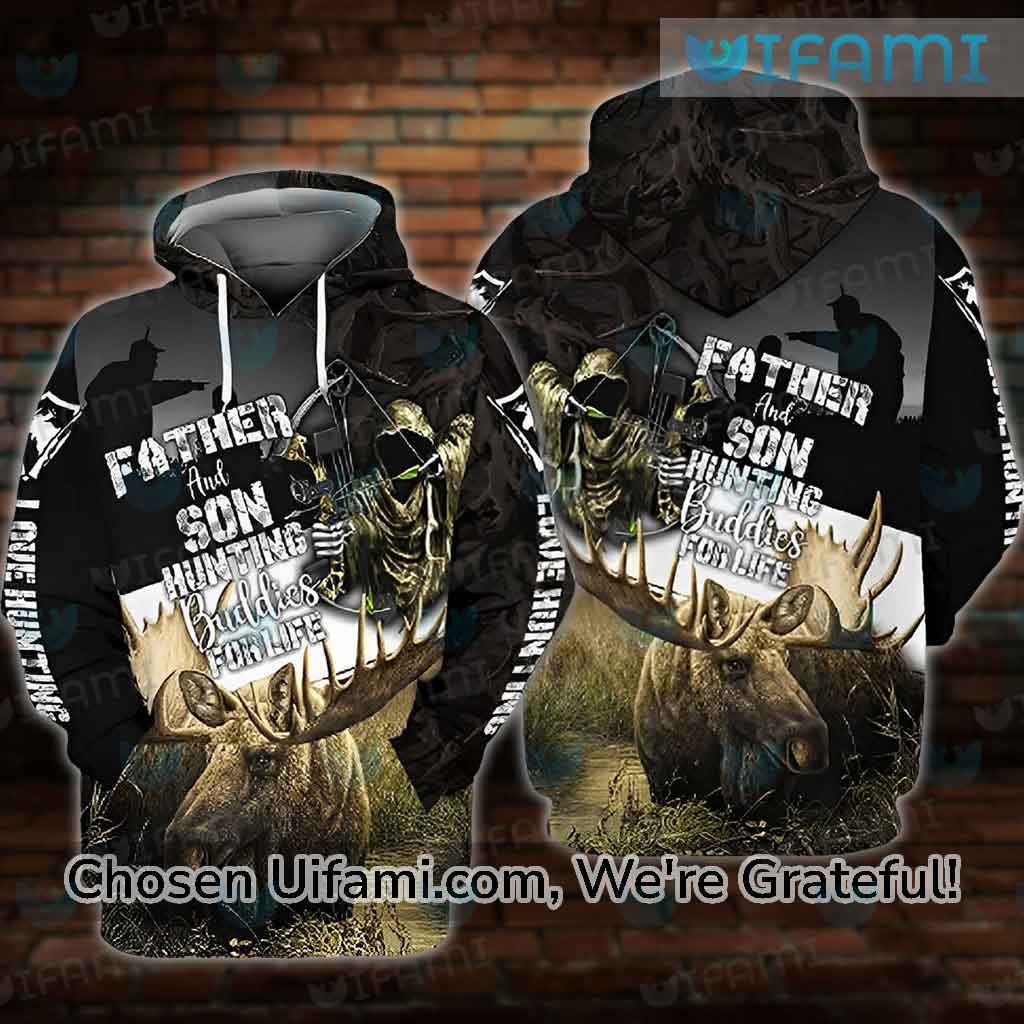 Father Son Hoodie 3D Hunting Buddies For Life Fathers Day Gift Ideas