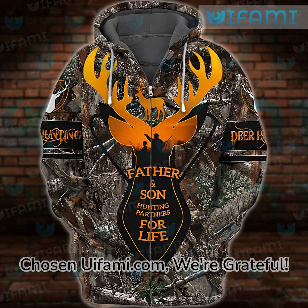 Father Son Matching Hoodie 3D Camo Hunting Partners For Life Gift For Father
