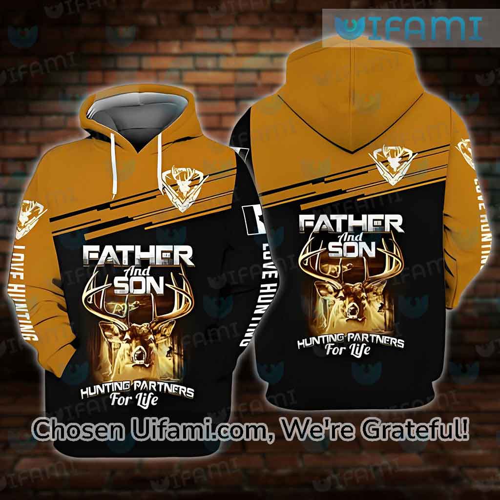 Father Son Matching Hoodie 3D Hunting Partners For Life Gift Ideas For Dad
