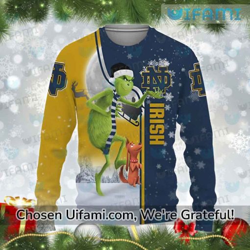 Fighting Irish Sweater Inexpensive Grinch Max Notre Dame Gift