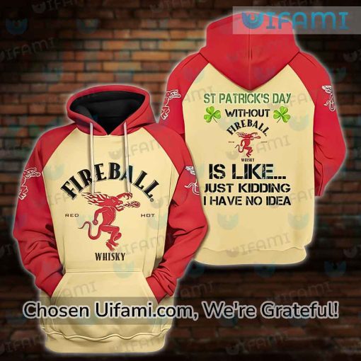 Fireball Hoodie 3D Tempting St Patricks Day Gift