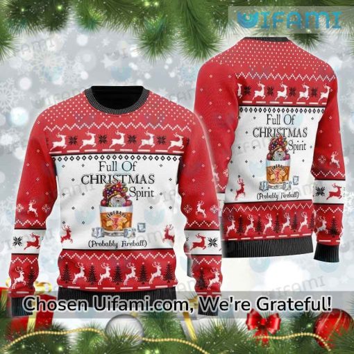 Fireball Whiskey Ugly Christmas Sweater Inexpensive Fireball Gift