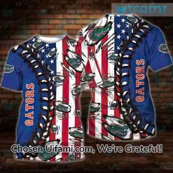 Florida Gators Shirt 3D Glamorous USA Flag Gator Football Gifts