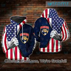 Florida Panthers Lacer Hoodie 3D Captivating USA Flag Gift