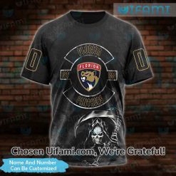 Florida Panthers Retro Shirt 3D Personalized Grim Reaper Gift