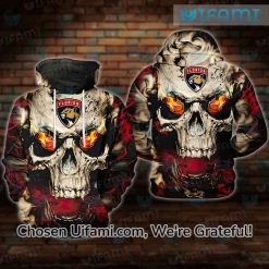 Florida Panthers Reverse Retro Hoodie 3D Exclusive Skull Gift