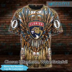 Florida Panthers Tee Shirt 3D Priceless Custom Native American Gift
