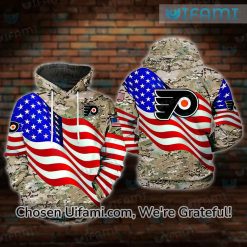 Flyers Hoodie Mens 3D Detailed USA Flag Camo Gift